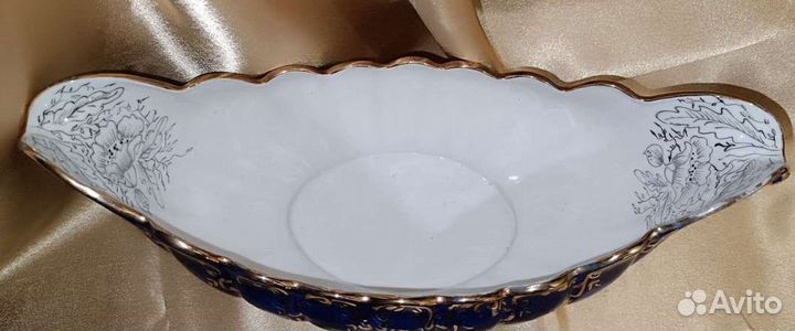 Ваза для фруктов cobalt, Румыния XX в(1965-70гг)