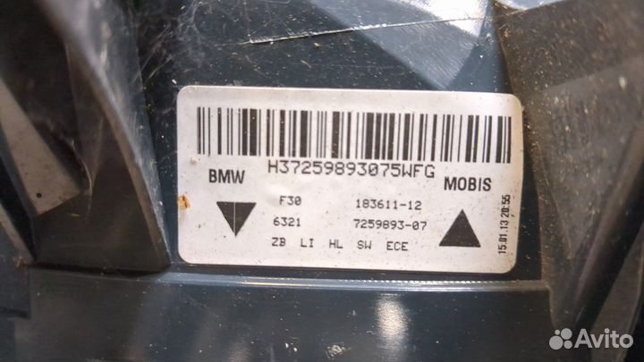 Фонарь (задний) BMW 3 F30, 2013
