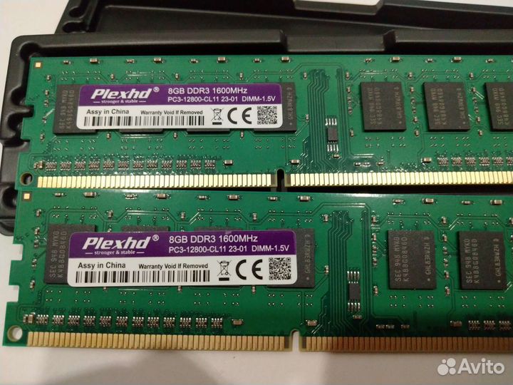 Оперативная памятьDdr3 8gb 1333MHz и 1600Mhz