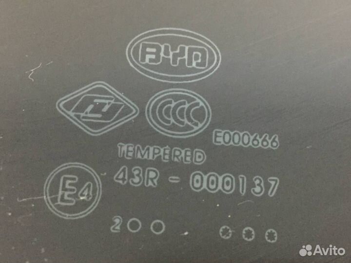 Стекло двери задней правой Byd F3 2005-2014