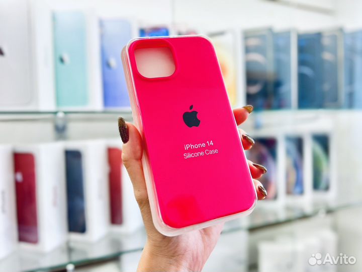 Чехол на iPhone 14, неон