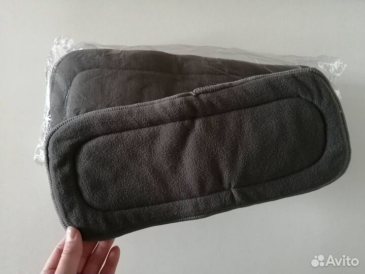 Вкладыши для многоразовых подгузников угольные 5сл