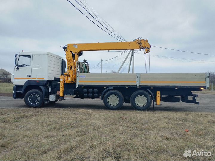 Бортовой грузовик МАЗ 6312 с КМУ Витстройтехмаш, 2014