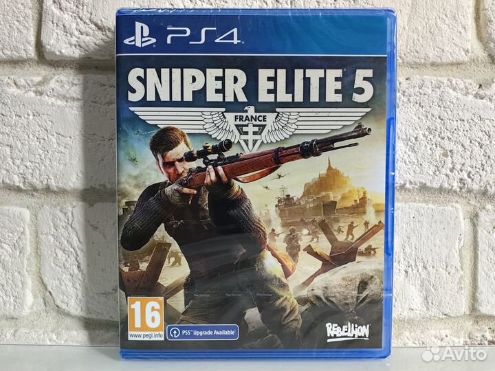 Sniper Elite 5 PS4 / PS5 новый диск