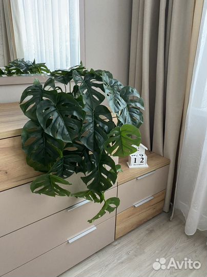 Монстера искусственная свисающая