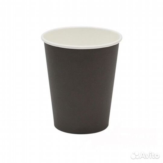 Стакан бум черный 250 мл