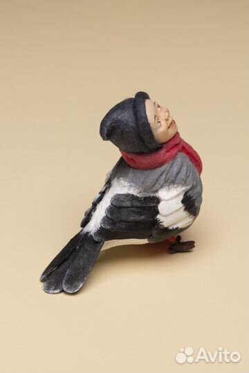 Ватные елочные и интерьерные игрушки дети - птички