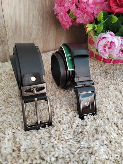 Мужской ремень из эко кожи philpp plein