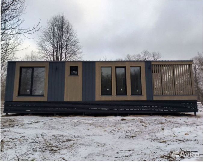 Деревянный дачный дом, зимний 110 м кв Артикул бп-6962