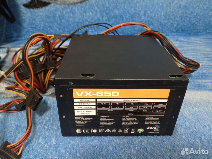 Блок питания для пк 650w от Aero Cool