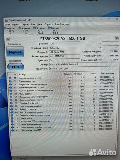 Жесткий диск SATA 3,5