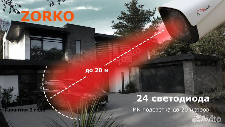 Видеонаблюдение комплект IP 2 камеры (Новый)