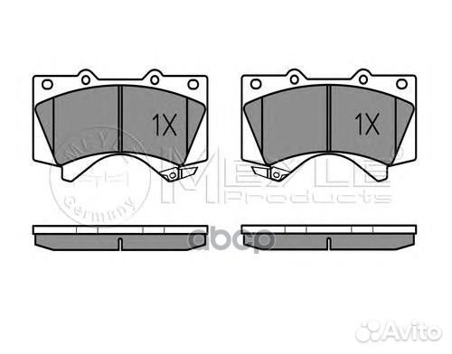Колодки тормозные toyota land cruiser 200 08- п