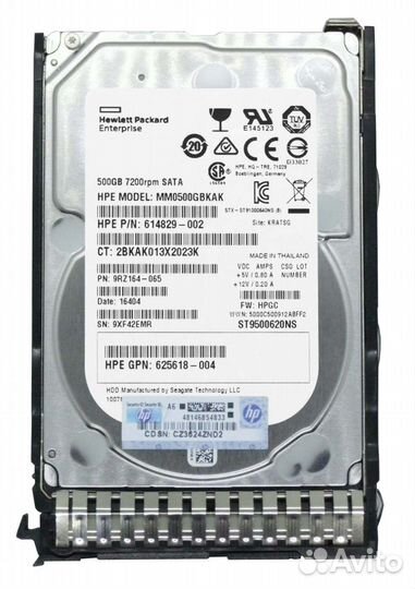 Жесткий диск HP 656107-001 655708-B21 500Gb 2.5