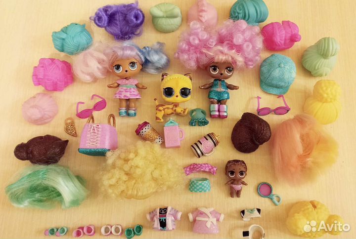 Куколки лол с причëсками (париками) оригинал
