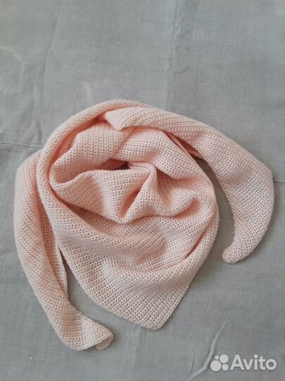 Шарф бактус вязаный