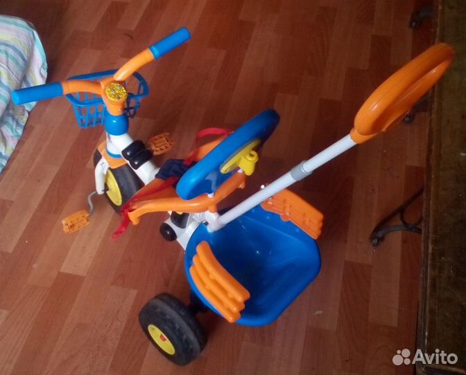 Велосипед детский Geoby с родительской ручкой