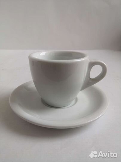 Чашка с блюдцем под эспрессо, 60 мл. Новая
