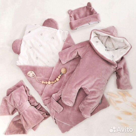 Конверт одеяло на выписку осень