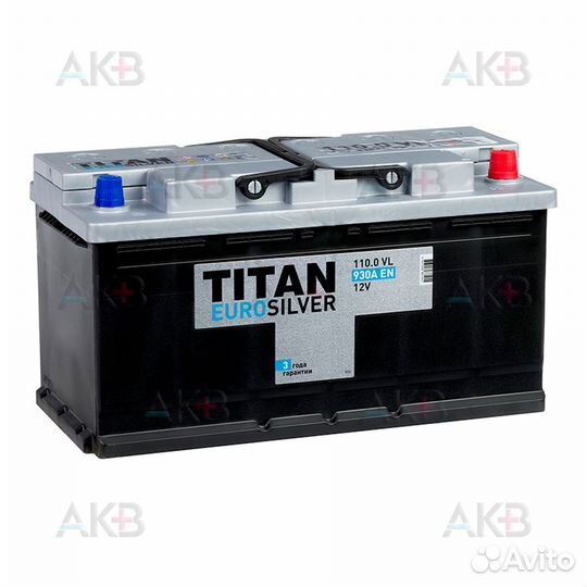 Аккумулятор автомобильный Titan Euro Silver 110R 9
