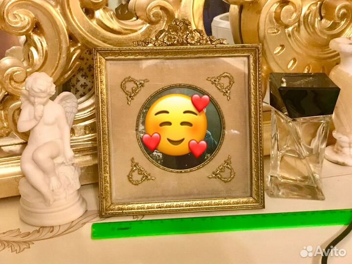 Антикварная французская Рамка фоторамка для фото