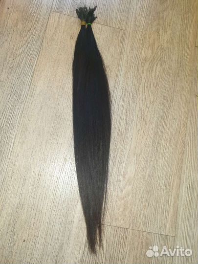 Волосы для наращивания бу 55 см,30 см кудри черные