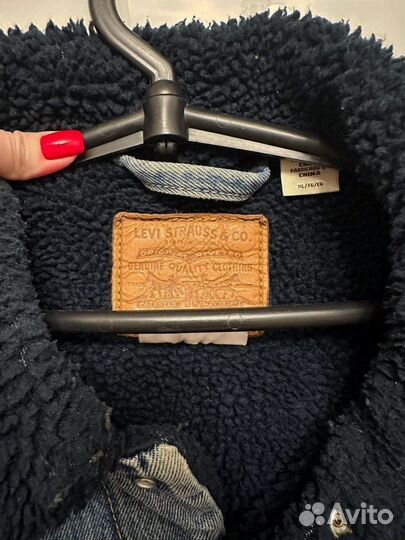 Джинсовая куртка мужская levis шерпа
