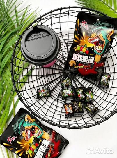 Леденцы кислые фруктовые Рок-Н-Ролл