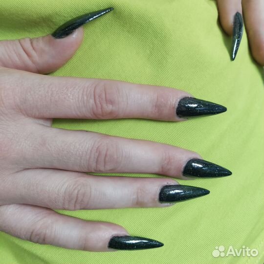 Маникюр наращивание ногтей