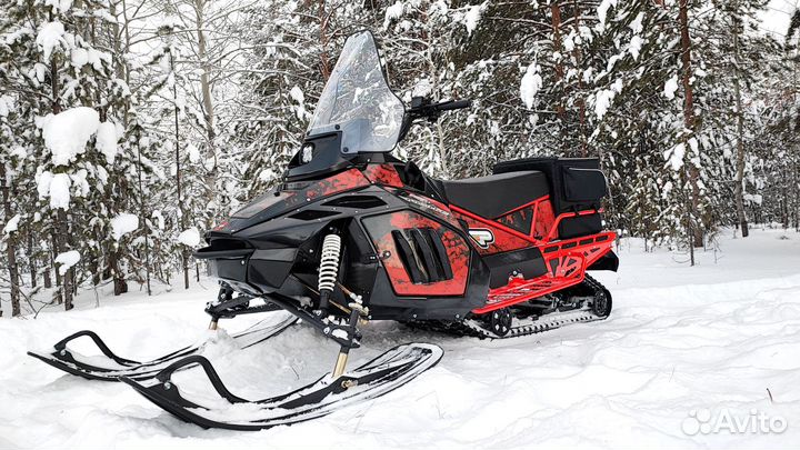 Снегоход promax SRX-700 PRO красно-черный