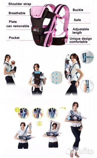Слинг эргорюкзак кергуру