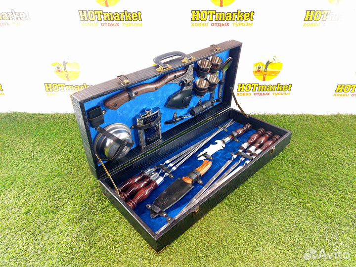 Набор шампуров подарочный