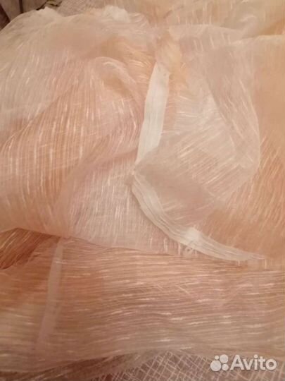 Комплект шторы и тюль (тюль 6 м, портьеры 3 м)