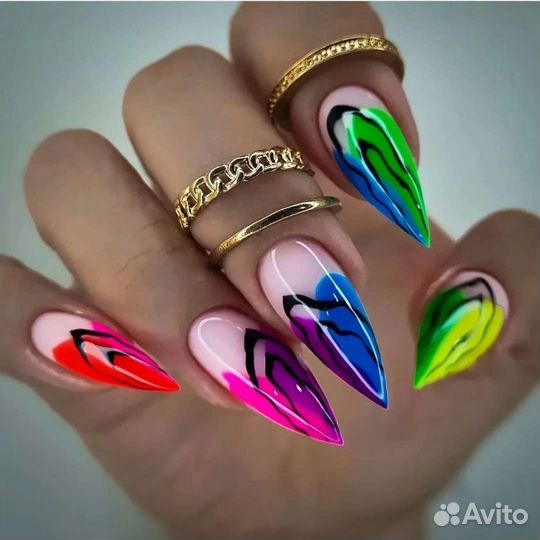 Наращивание ногтей Гель лак Маникюр Педикюр