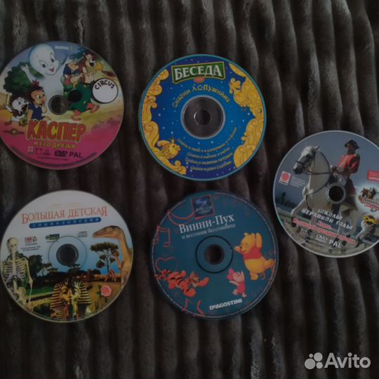 DVD диски (детские мультфильмы, сказки)