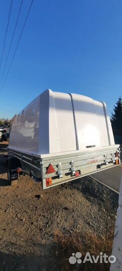 Прицеп с крышкой, для двух снегоходов. 3,5 на 1,95