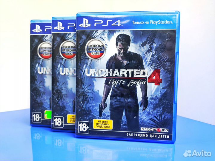 Uncharted 4 (PS4) Б/У Диск
