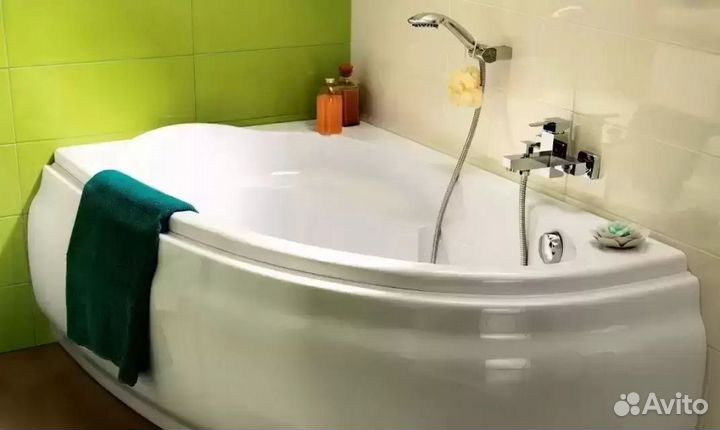 Ванна асимметричная joanna 160x95 левая cersanit