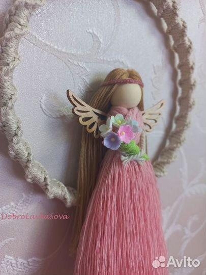 Ангел в технике макраме