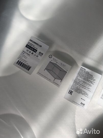 Матрасик krummelur для детской кроватки