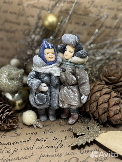 Ватная ёлочная игрушка 