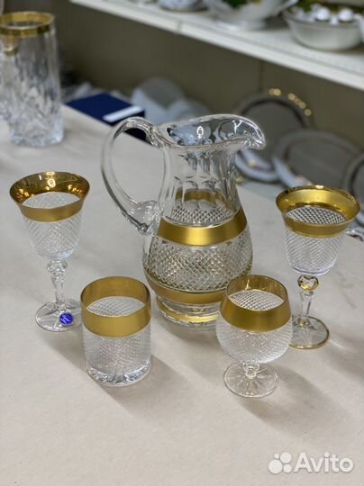 Графин со стаканами Чехия