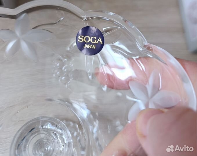 Салатник на ножке Япония новый 2 шт