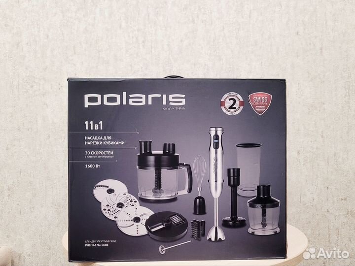 Блендер Polaris PHB 1637AL Cube 11 в 1, новый