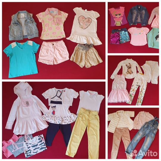 Вещи пакетом (Италия, Франция)для девочки 116-128