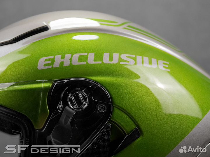 Мотошлем BMW Green Christmas Metalic