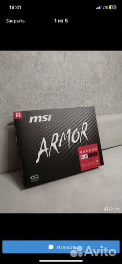 Видеокарта msi Amd RX 580