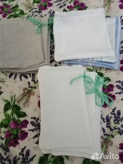 Льняные мешочки