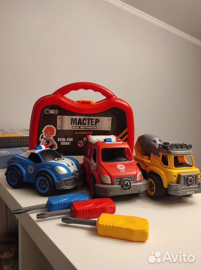 Игрушки пакетом конструктор машины