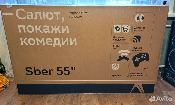 Новый 4К телевизор Sber sdx-55u4127
